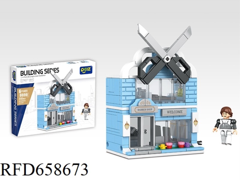 BARBERSHOP BUILDING BLOCKS 232PCS GRANULES (MICROGRANULES)