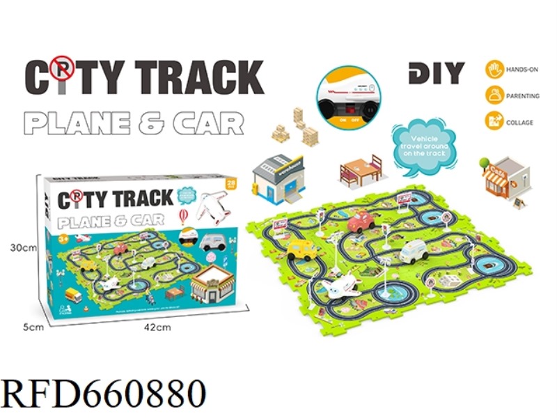 THEME DIY CITY RAILCAR (28 PCS)