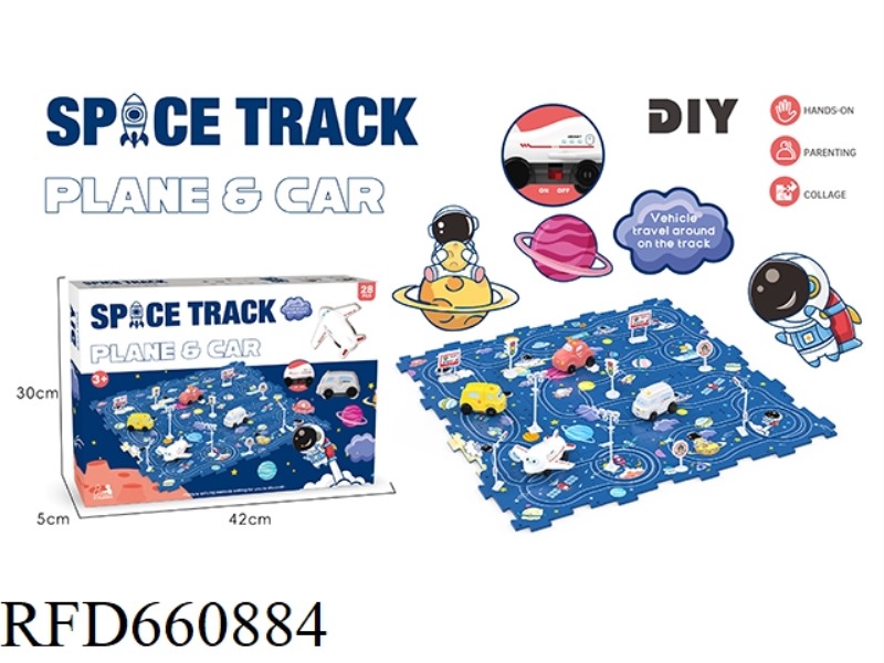 DIY SPACE THEMED RAIL CAR (28PCS)