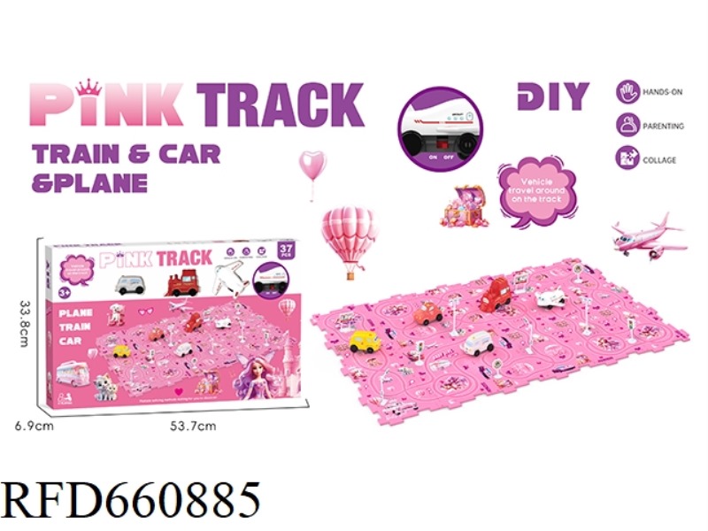 DIY BARBIE THEME RAIL CAR (37PCS)