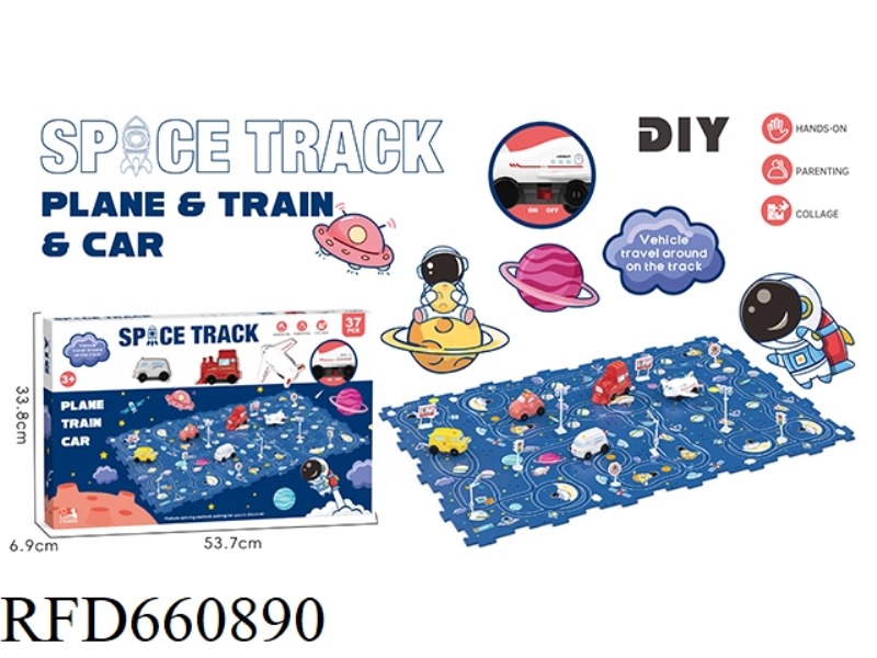 DIY SPACE THEMED RAIL CAR (37PCS)