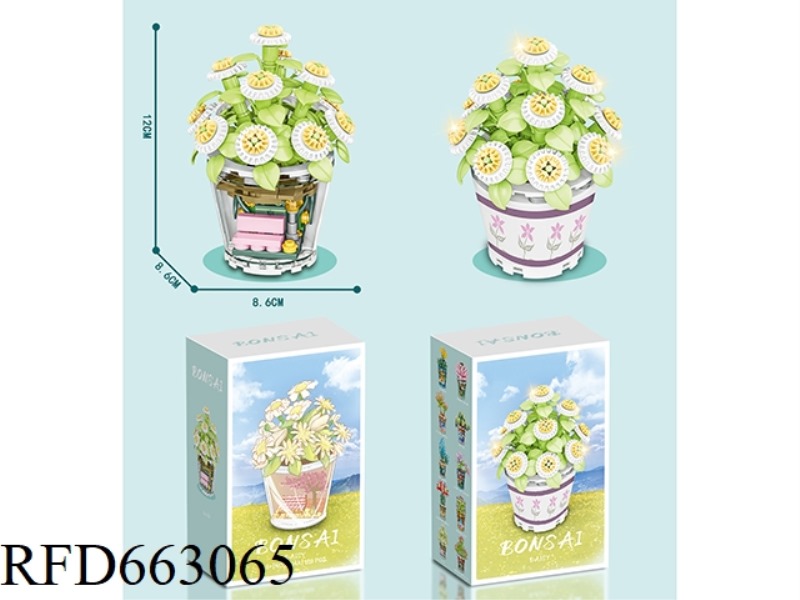 FLOWER SERIES SMALL PARTICLE BUILDING BLOCKS - SUCCULENT BUILDING BLOCKS FLOWER WORKSHOP 169PCS- PRO