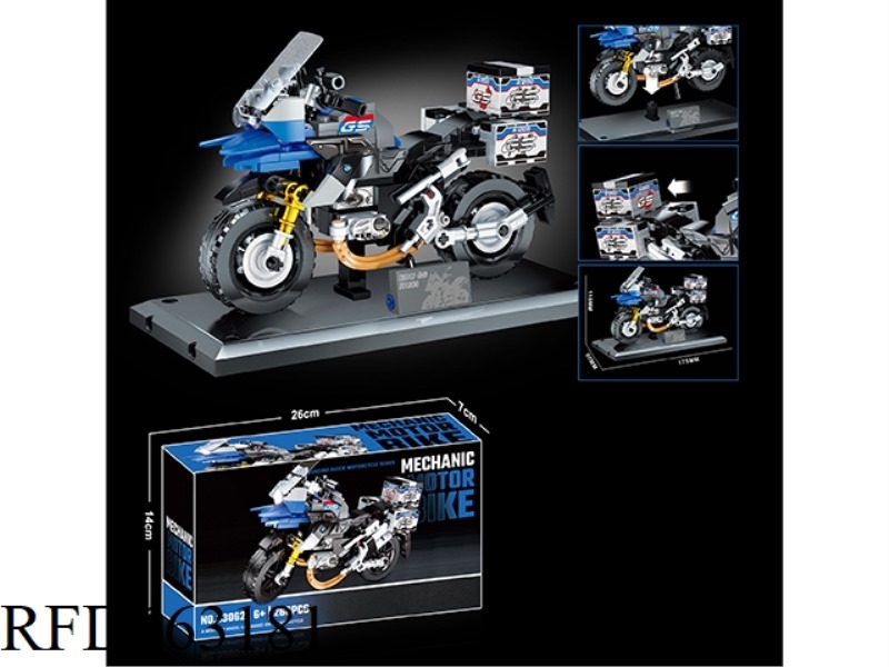 SMALL PARTICLE BUILDING BLOCKS MOTORCYCLE SERIES 268PCS