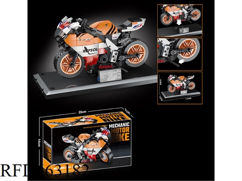 SMALL PARTICLE BUILDING BLOCKS HONDA CB MOTORCYCLE SERIES 284PCS