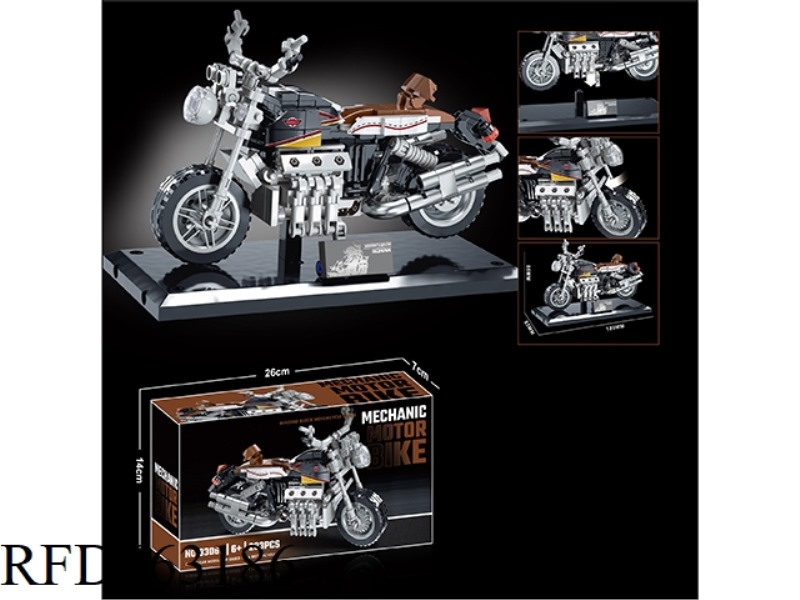 SMALL PARTICLE BUILDING BLOCK MOTORCYCLE SERIES 283PCS