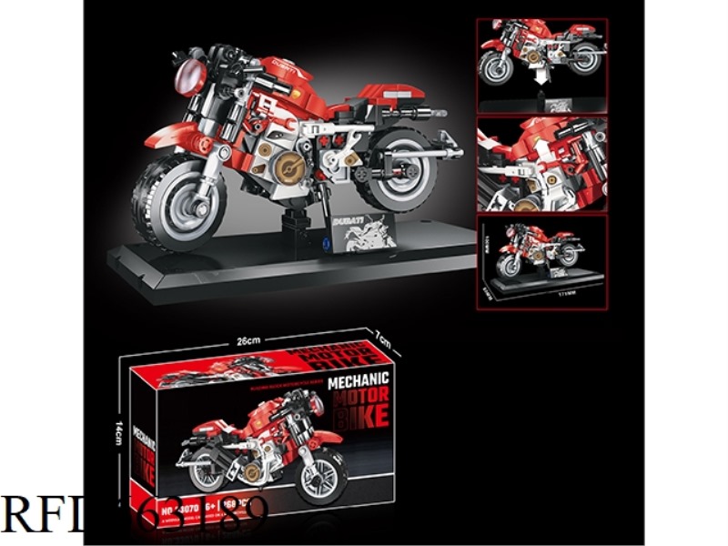 SMALL PARTICLE BUILDING BLOCKS MOTORCYCLE SERIES 268PCS