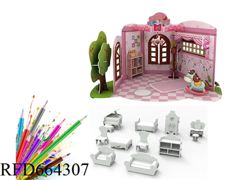 PLAY HOUSE SERIES - CARTOON HOUSE 81 PCS