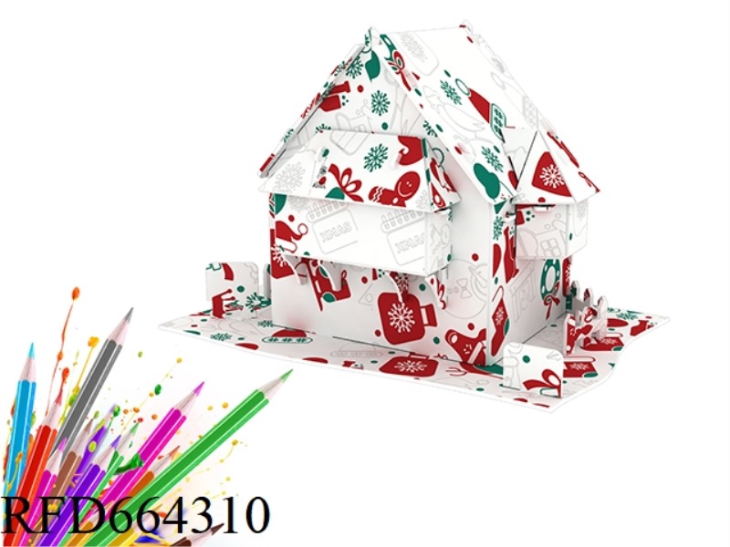 CHRISTMAS THEMED GRAFFITI SERIES - HOUSE 130 PCS