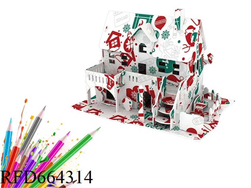 CHRISTMAS THEMED GRAFFITI SERIES - HOUSE 527 PCS