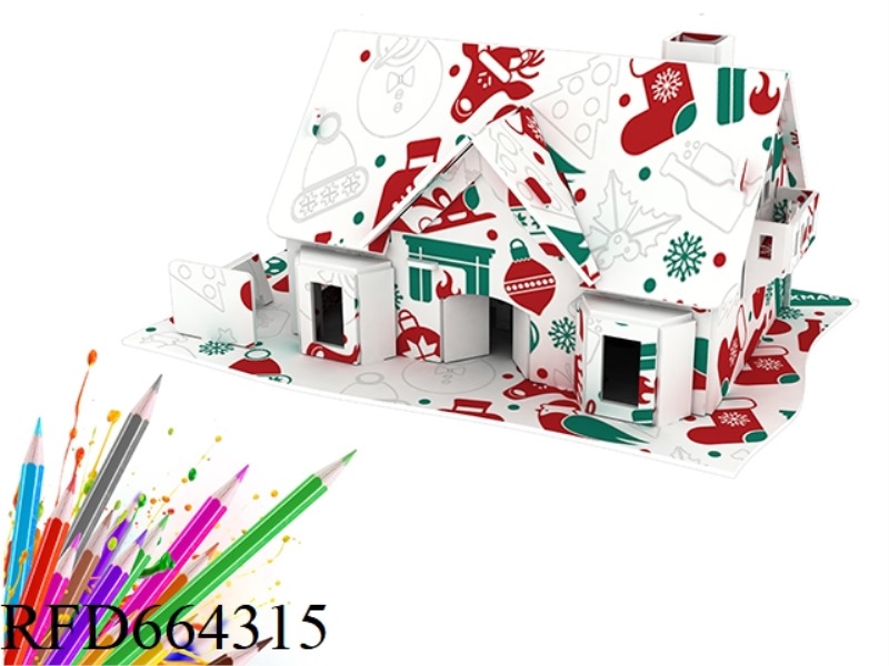 CHRISTMAS THEMED GRAFFITI SERIES - HOUSE 627 PCS