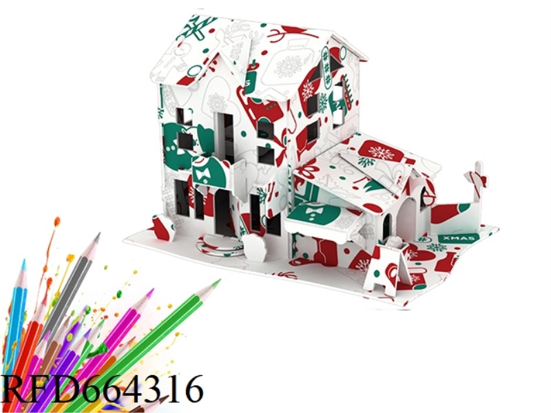 CHRISTMAS THEMED GRAFFITI SERIES - HOUSE 728 PCS