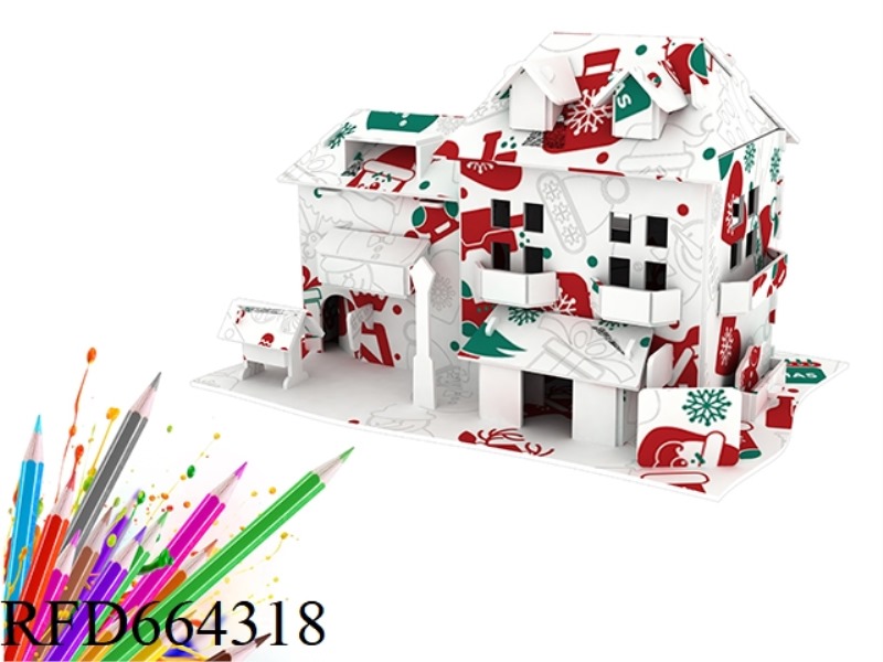 CHRISTMAS THEMED GRAFFITI SERIES - HOUSE 933 PCS