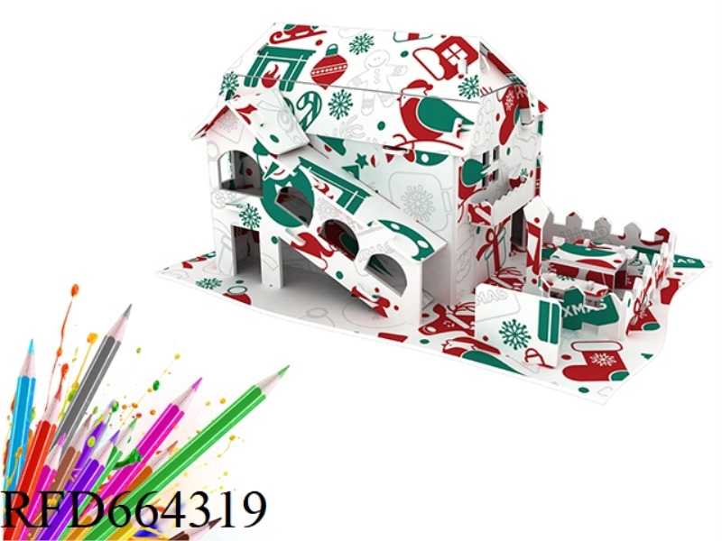CHRISTMAS THEMED GRAFFITI SERIES - HOUSE 1038 PCS