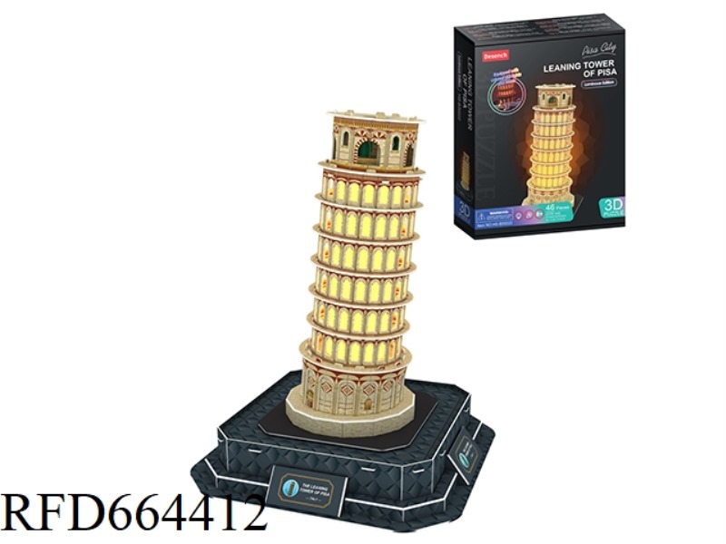 PARIS TOWER + LIGHT BOX BASE 47 PCS