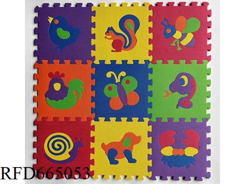 EVA JIGSAW MAT WITH 9 PIECES OF ANIMAL (CPC)