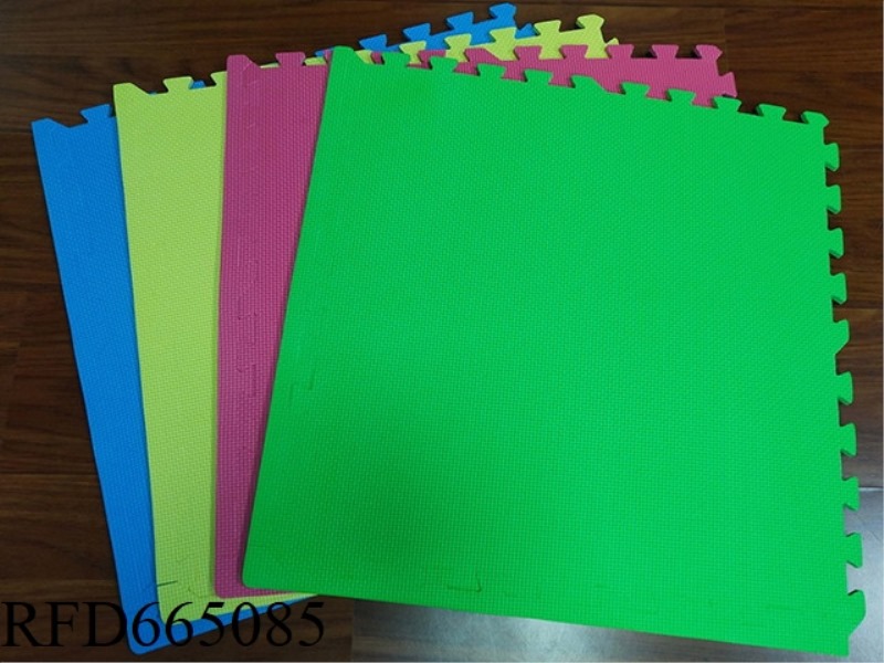 4 PIECES OF EVA PUZZLE SOLID COLOR (RED, YELLOW, BLUE AND GREEN) FLOOR MAT COLOR FLOOR MAT FOAM FLOO