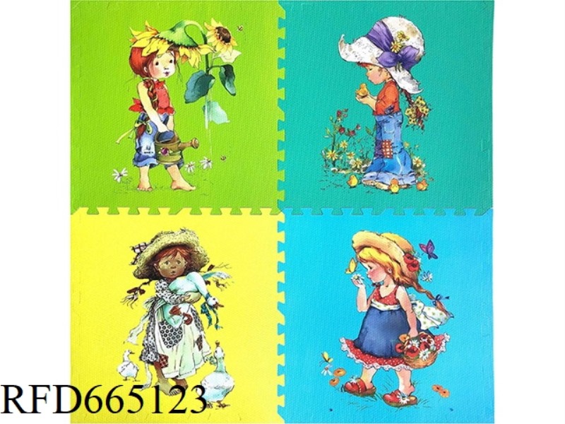 NORDIC STRAW HAT LITTLE GIRL (CPC)