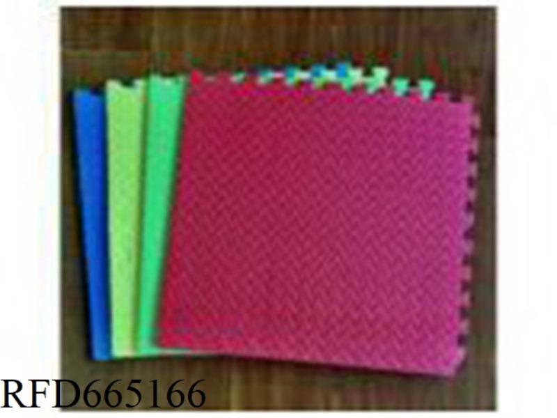 4 PIECES OF EVA PUZZLE SOLID COLOR FLOOR MAT COLOR FLOOR MAT FOAM FLOOR MAT (DEFAULT RED, YELLOW, BL