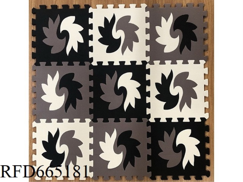 EVA JIGSAW MAT 9 PIECES OF WINDMILL FLOWERS 9 PIECES/SET (GCC)(CPC)