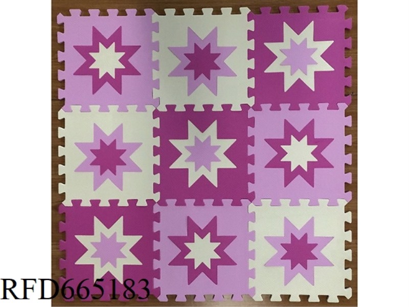 EVA JIGSAW FLOOR MATS 9 PIECES OCTAGONAL FLOWERS 9 PIECES/SET (GCC)(CPC)