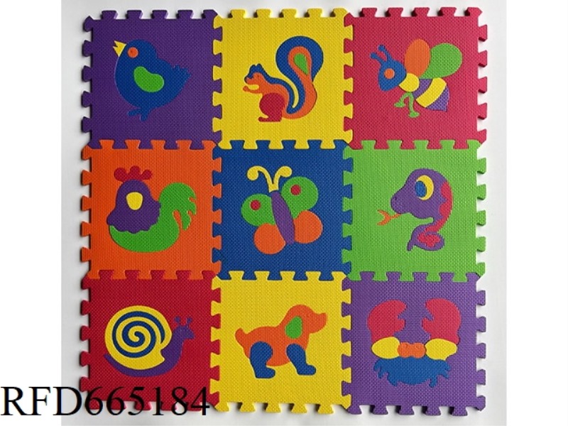 EVA JIGSAW MAT 9 PIECES/ANIMAL 9 PIECES/SET (GCC)(CPC)