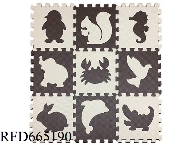 EVA JIGSAW MAT 9 PIECES/ANIMAL 9 PIECES/SET (GCC)(CPC)