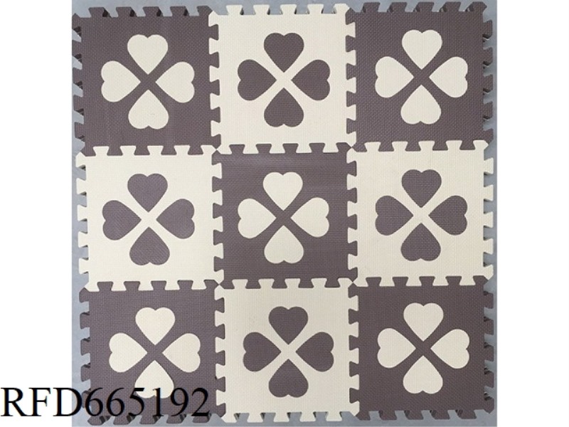 EVA JIGSAW MAT 9 PIECES OF FOUR-LEAF CLOVER 9 PIECES/SET (CPC)