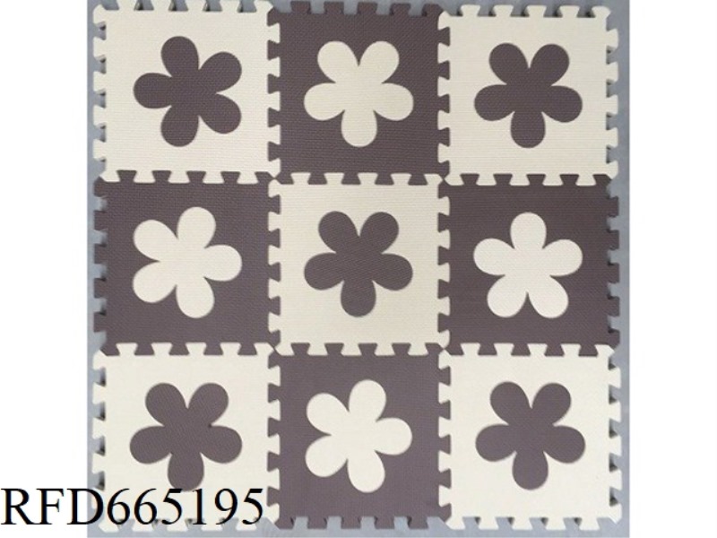 EVA PUZZLE FLOOR MAT 9 PIECES OF FLOWERS 9 PIECES/SET (GCC)(CPC)