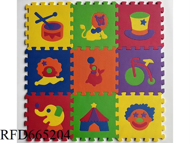 EVA JIGSAW MAT 9 PIECES CIRCUS 9 PIECES/SET (GCC)(CPC)