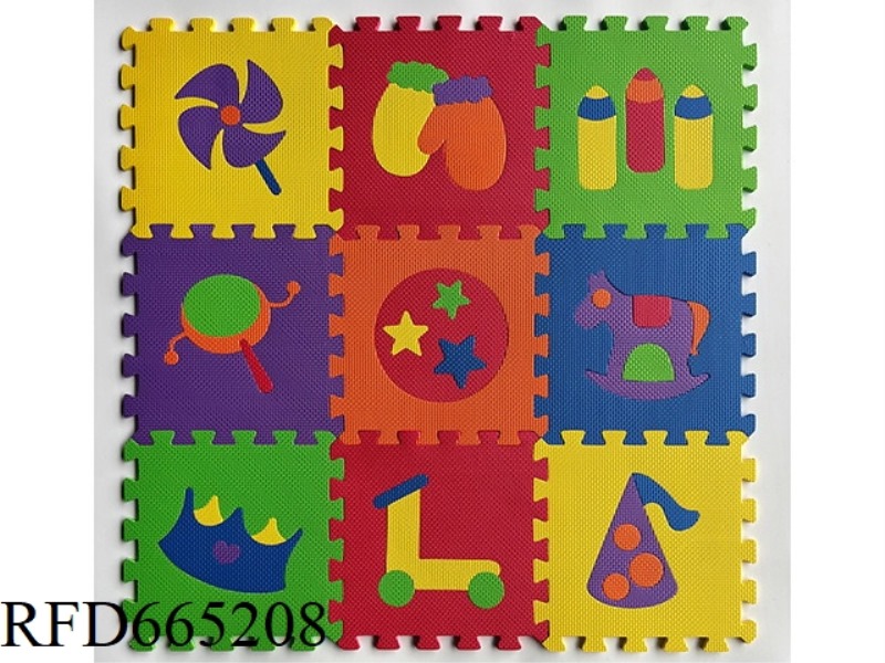 EVA JIGSAW MAT 9 PIECES OF WINDMILLS 9 PIECES/SET (GCC)(CPC)