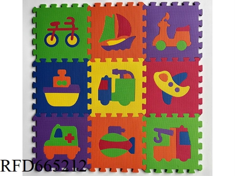 EVA PUZZLE FLOOR MATS 9 PIECES FOR TRANSPORTATION 19 PIECES/SET (GCC)(CPC)