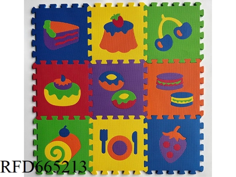 EVA PUZZLE FLOOR MAT 9 SLICES CAKE 9 SLICES/SET (GCC)(CPC)