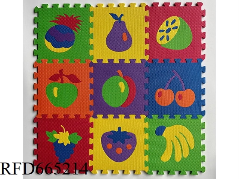 EVA JIGSAW MAT 9 PIECES OF FRUIT 9 PIECES/SET (GCC)(CPC)