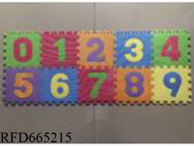 EVA JIGSAW MAT 10 PIECES, NUMBER 10 PIECES/SET (CPC)