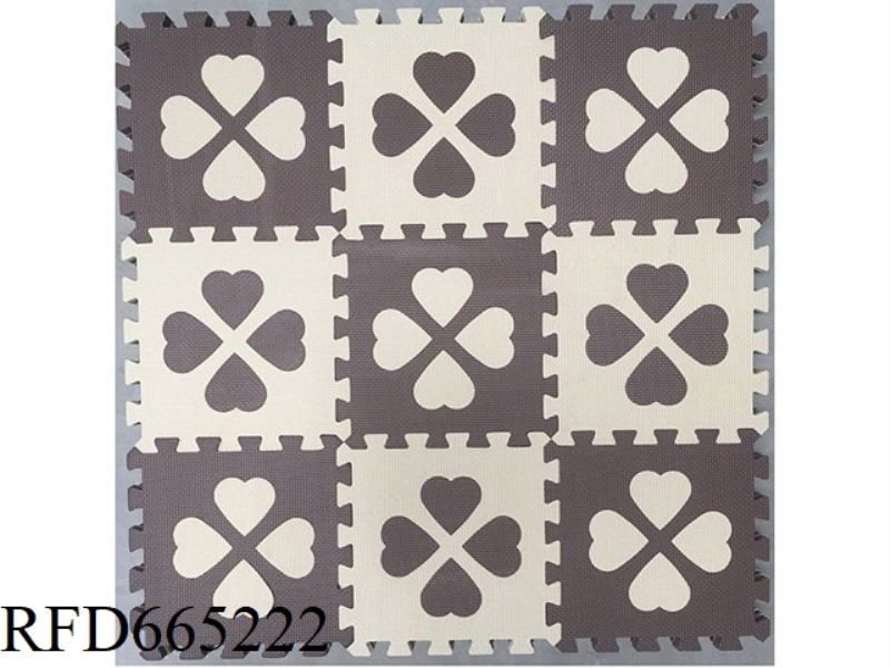 EVA JIGSAW MAT 9 PIECES OF FOUR-LEAF CLOVER 9 PIECES/SET (CPC)
