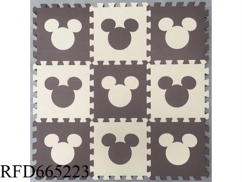 EVA JIGSAW MAT 9 PIECES MICKEY HEAD 9 PIECES/SET (CPC)