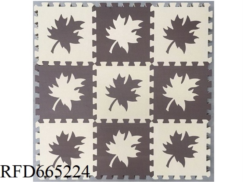 EVA JIGSAW MAT 9 PIECES OF MAPLE LEAF 9 PIECES/SET (CPC)
