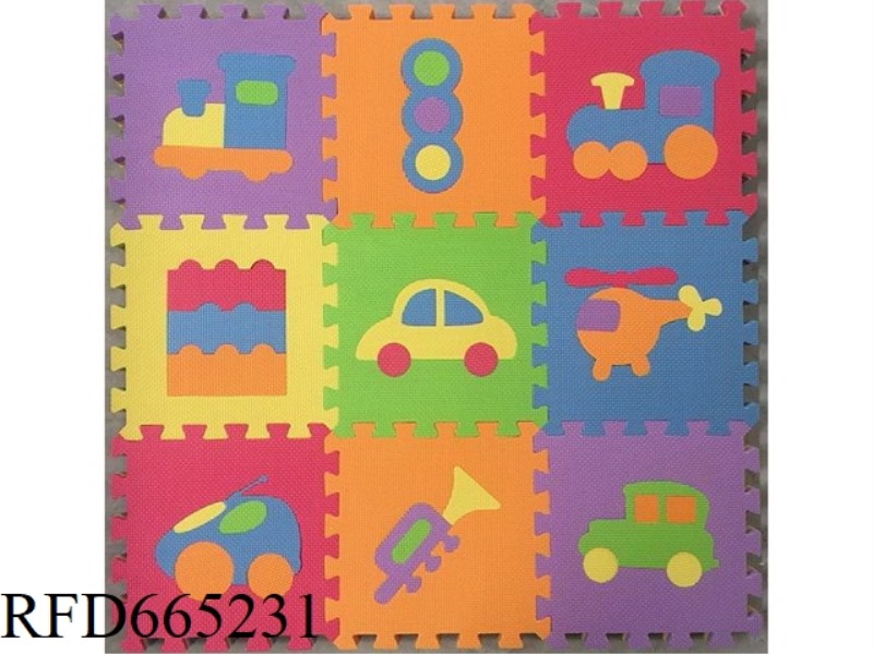 EVA PUZZLE FLOOR MATS 9 PIECES FOR TRANSPORTATION 29 PIECES/SET (CPC)