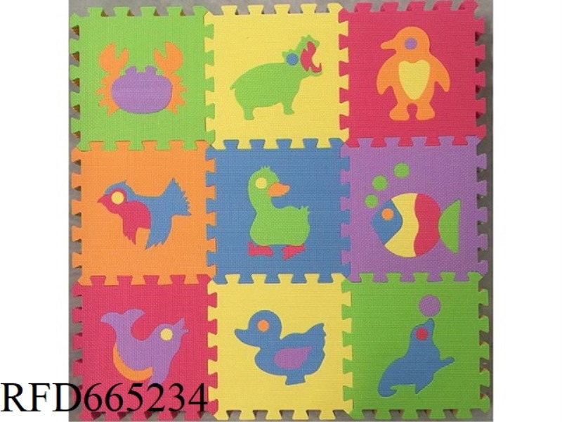 EVA JIGSAW MAT 9 PIECES ANIMAL 59 PIECES/SET (CPC)