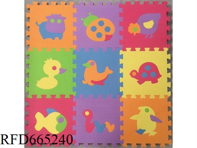 EVA JIGSAW MAT 9 PIECES ANIMAL 49 PIECES/SET (CPC)