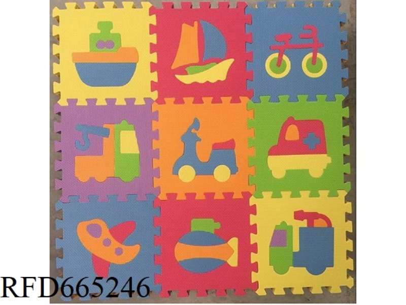 EVA JIGSAW FLOOR MATS 9 PIECES FOR TRANSPORTATION 19 PIECES/SET (CPC)