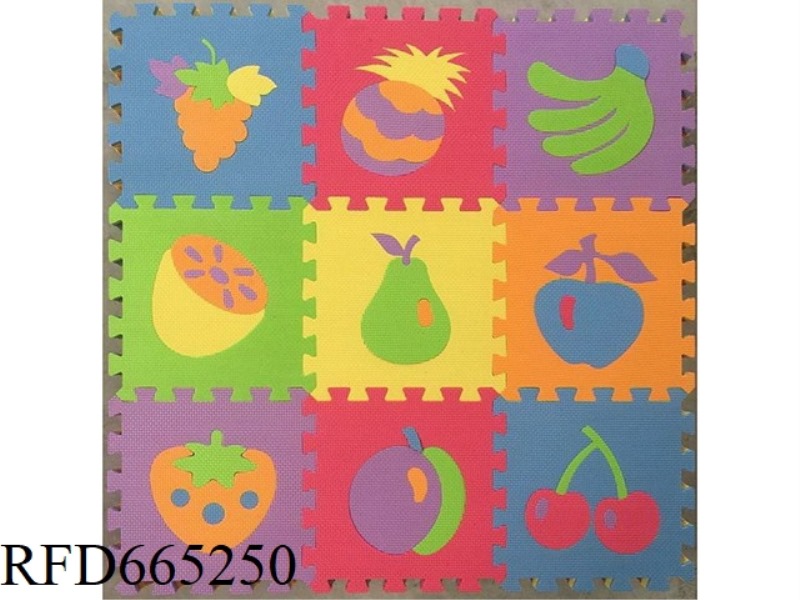 EVA JIGSAW MAT 9 PIECES OF FRUIT 9 PIECES/SET (CPC)