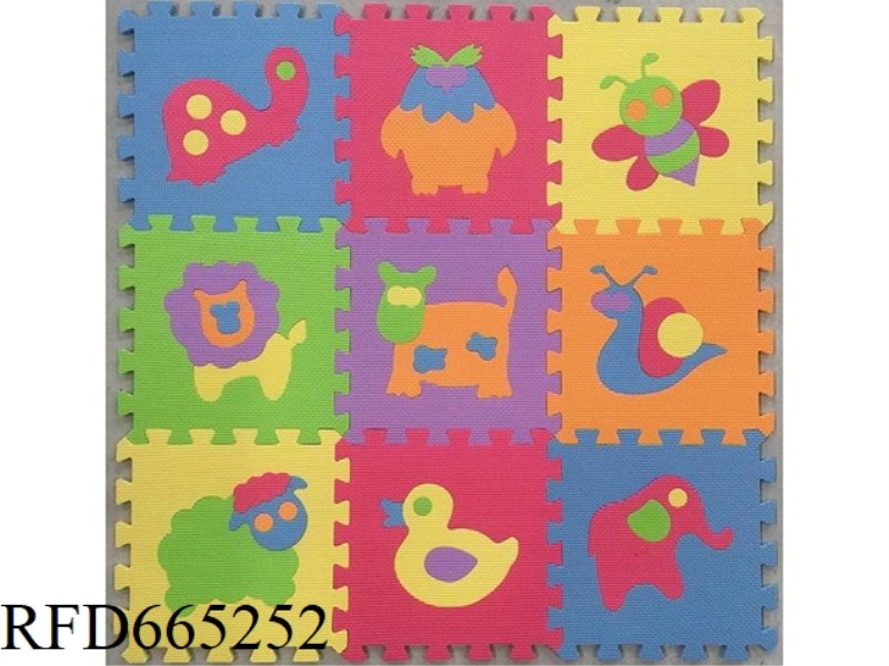 EVA JIGSAW MAT 9 PIECES ANIMAL 29 PIECES/SET (CPC)