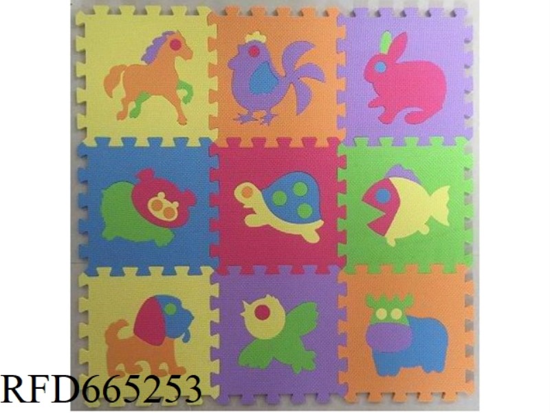 EVA JIGSAW MAT 9 PIECES ANIMAL 19 PIECES/SET (CPC)