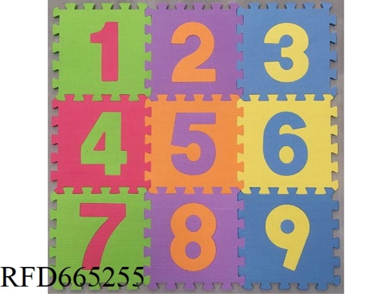 EVA JIGSAW MAT 9 PIECES, DIGITAL 9 PIECES/SET (GCC)(CPC)