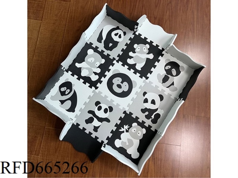 EVA JIGSAW MAT 9 GIANT PANDA + BLACK + LIGHT GRAY + WHITE (CPC)