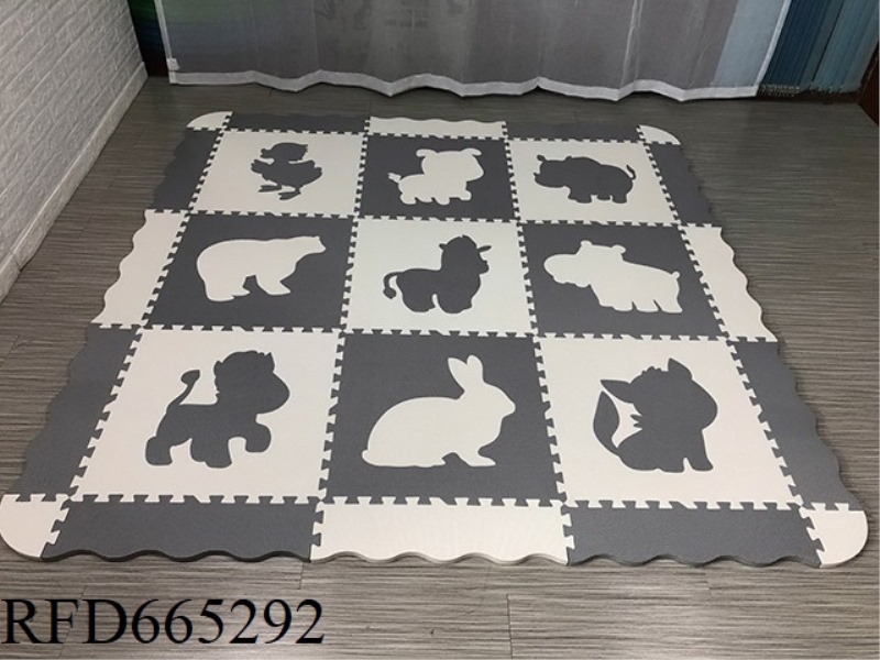 EVA PUZZLE FLOOR 9 PIECES +12 EDGES +1 ROUNDED CORNER (CPC)