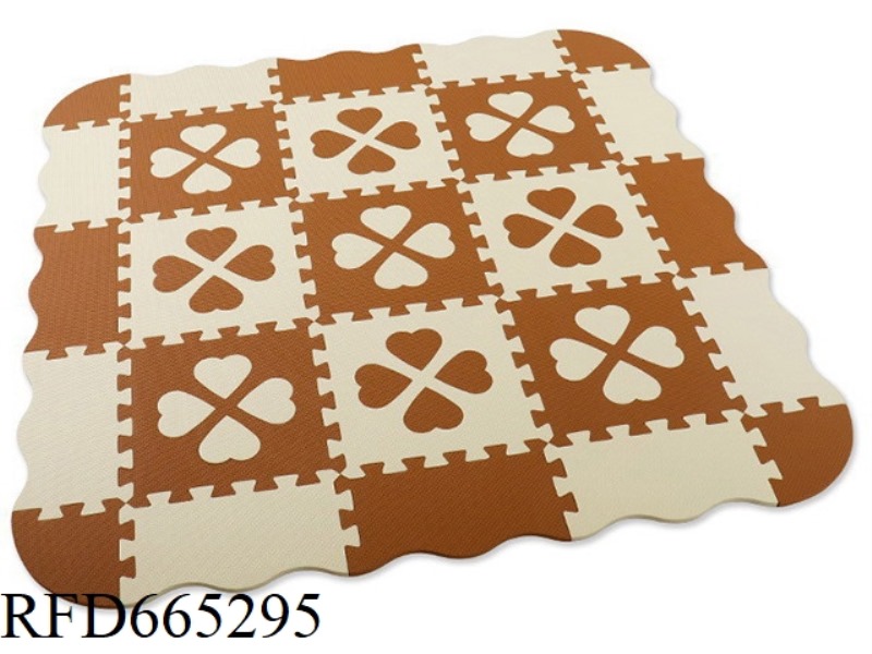 EVA JIGSAW MAT 9 LARGE PIECES OF FOUR-LEAF CLOVER + EDGE (CPC)