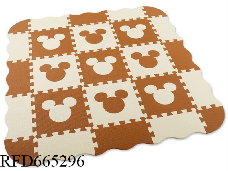 EVA JIGSAW FLOOR MAT 9 LARGE PIECES OF MICKEY HEAD + PERIPHERAL EDGE (CPC)