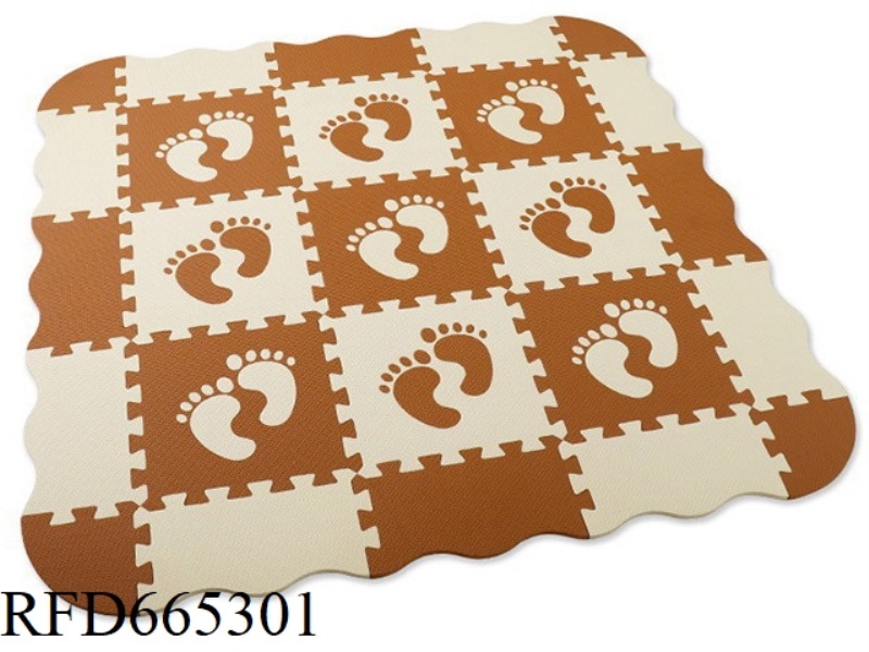 EVA PUZZLE FLOOR MAT 9 LARGE FOOTPRINTS + PERIPHERAL EDGE (CPC)